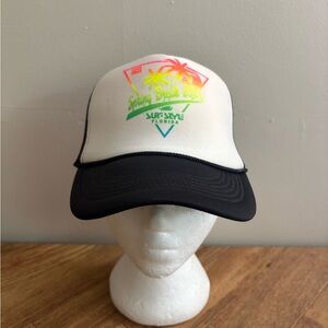 Cobra Surf Style Florida Spring Break 2021 White and Black trucker hat